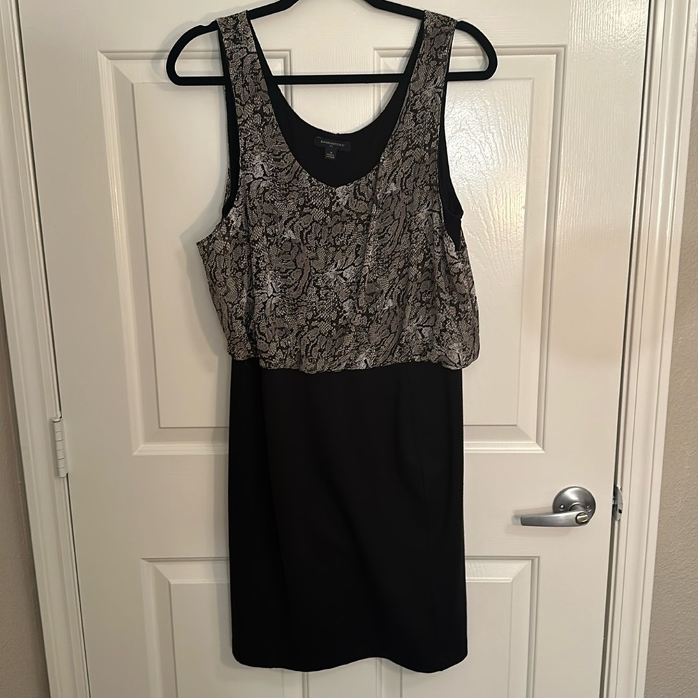 Banana Republic Snakeskin Stretch Bottom Dress